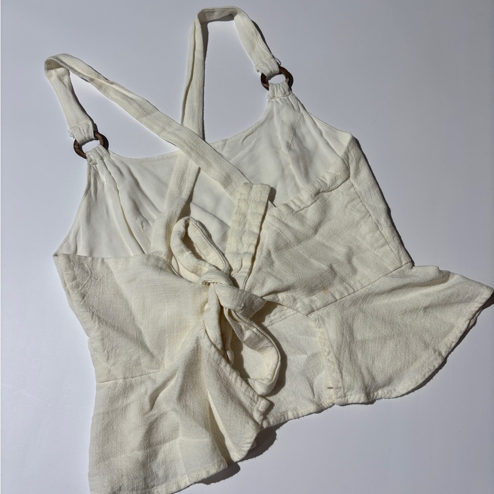 Style Rack Cream Ruffle Hem Camisole - Picture 2 of 2